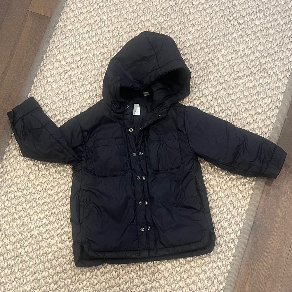 Zara Kids Black Hooded Puffer Coat (2-3Y)
